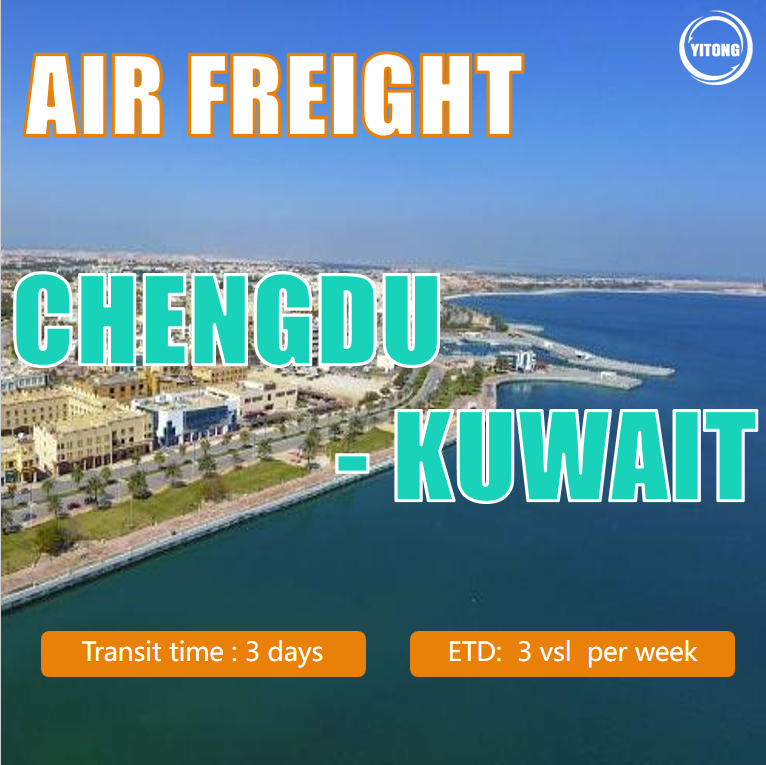 Air Cargo Freight From Chengdu To Kuwait KWI